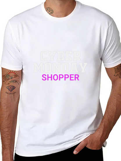 Camiseta Negra Cyber Monday Shopper