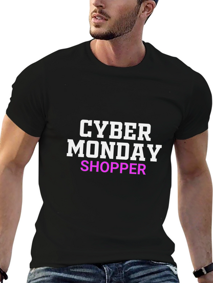 Camiseta Negra Cyber Monday Shopper
