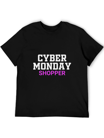 Camiseta Negra Cyber Monday Shopper