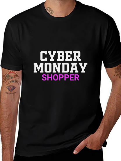 Camiseta Negra Cyber Monday Shopper