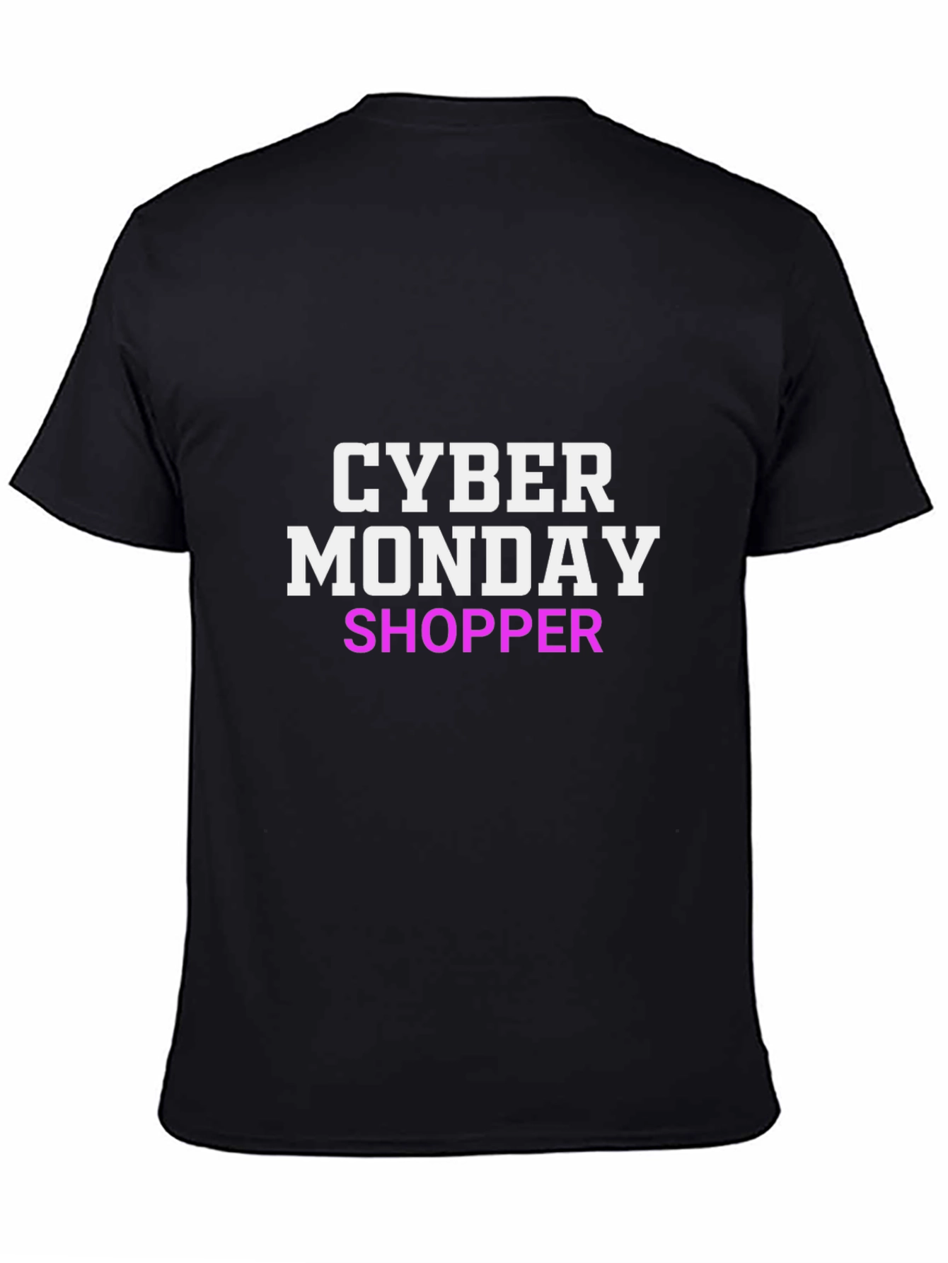 Camiseta Negra Cyber Monday Shopper