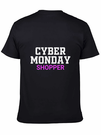 Camiseta Negra Cyber Monday Shopper