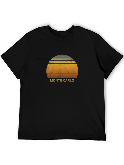 Camiseta Negra Retro Monte Carlo