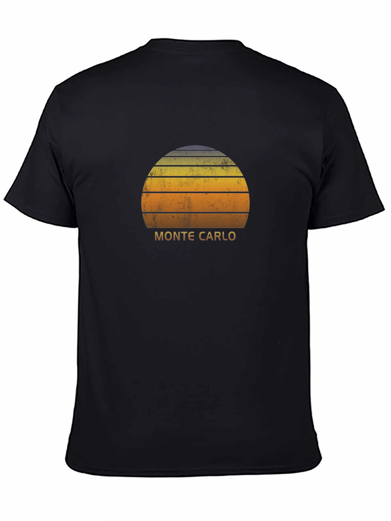 Camiseta Negra Retro Monte Carlo