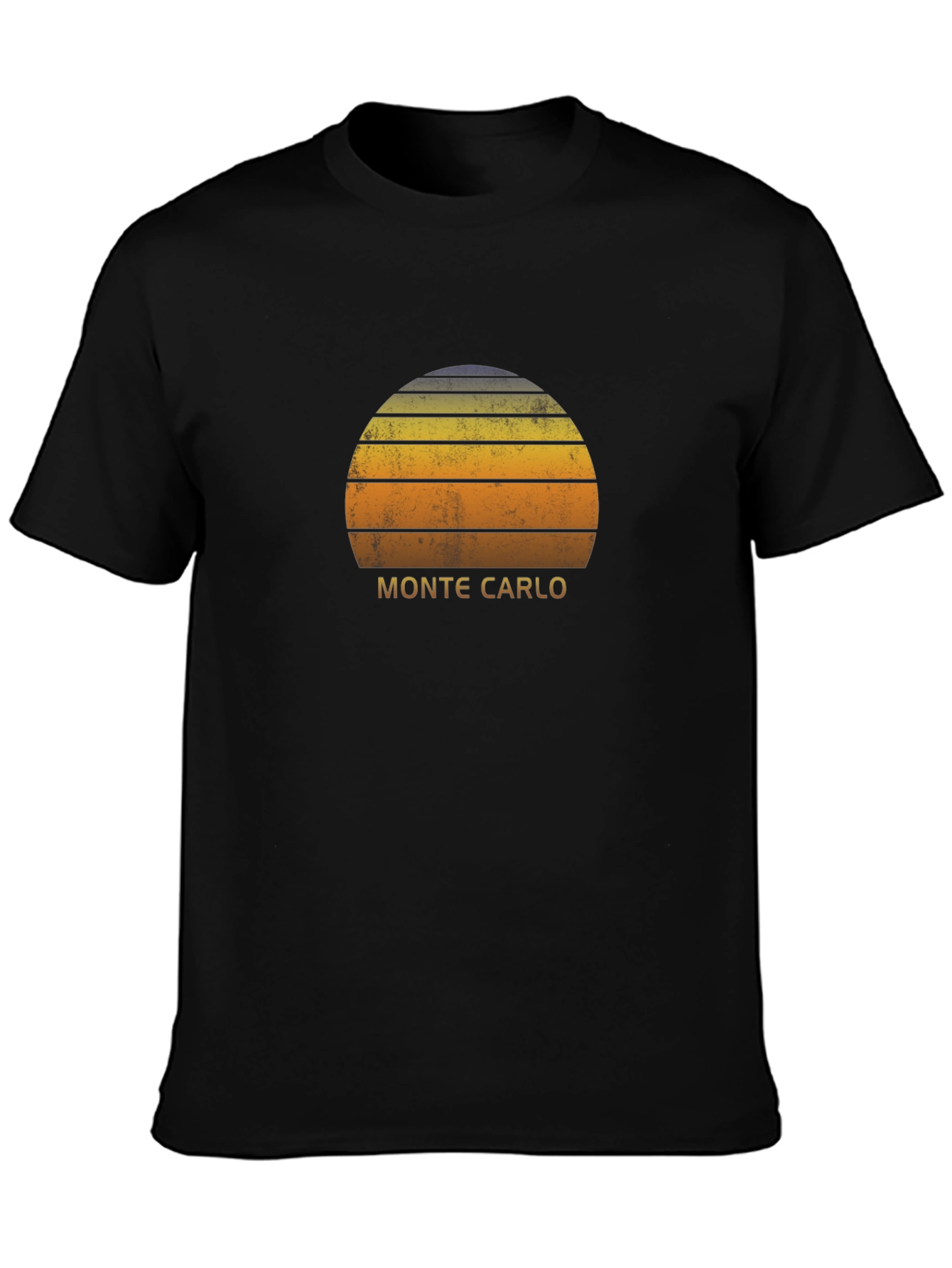 Camiseta Negra Retro Monte Carlo