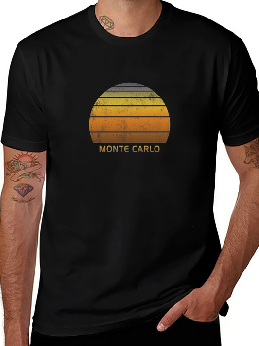 Camiseta Negra Retro Monte Carlo