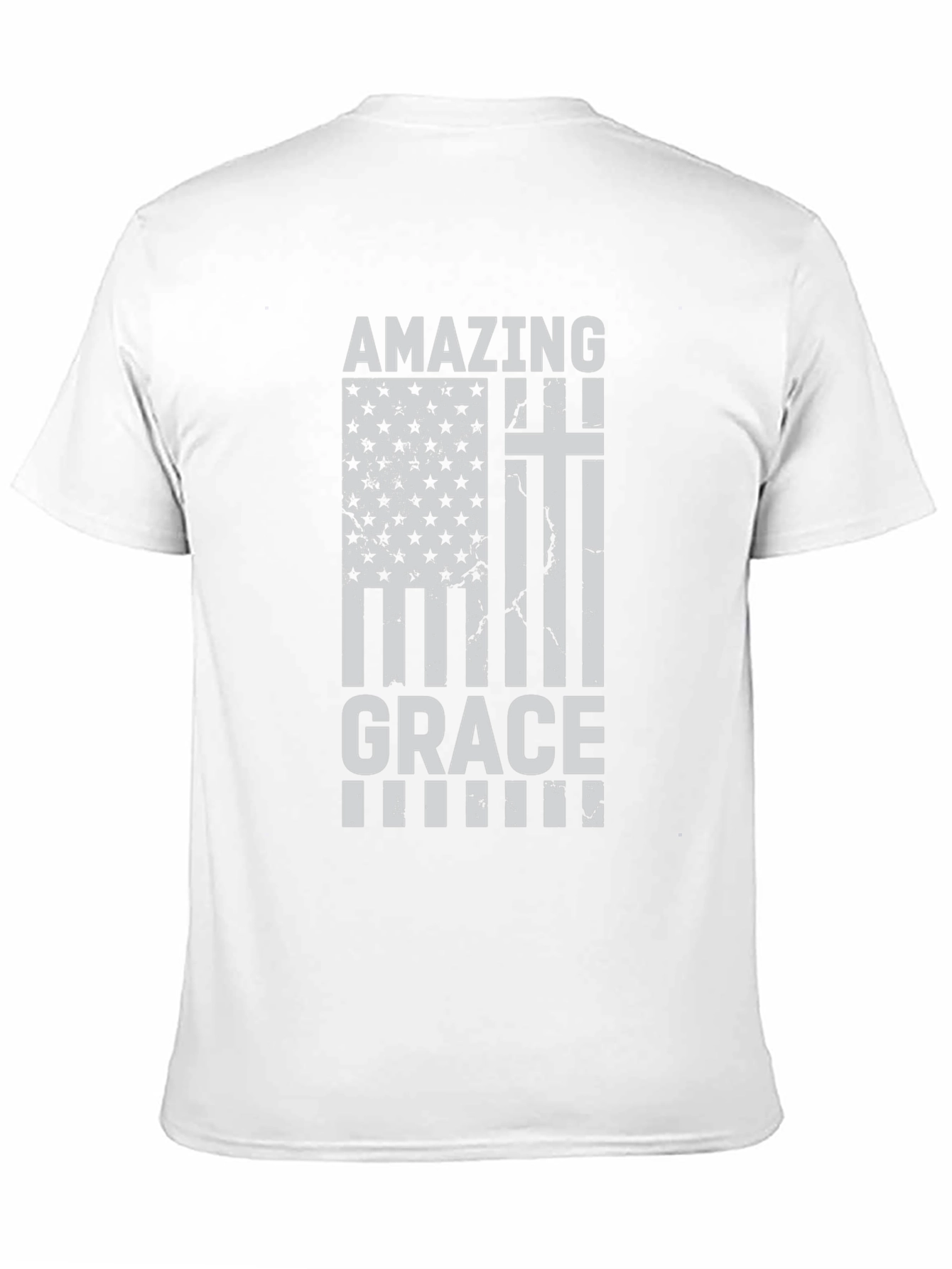 Camiseta Cristiana Amazing Grace - Diseño Patriótico