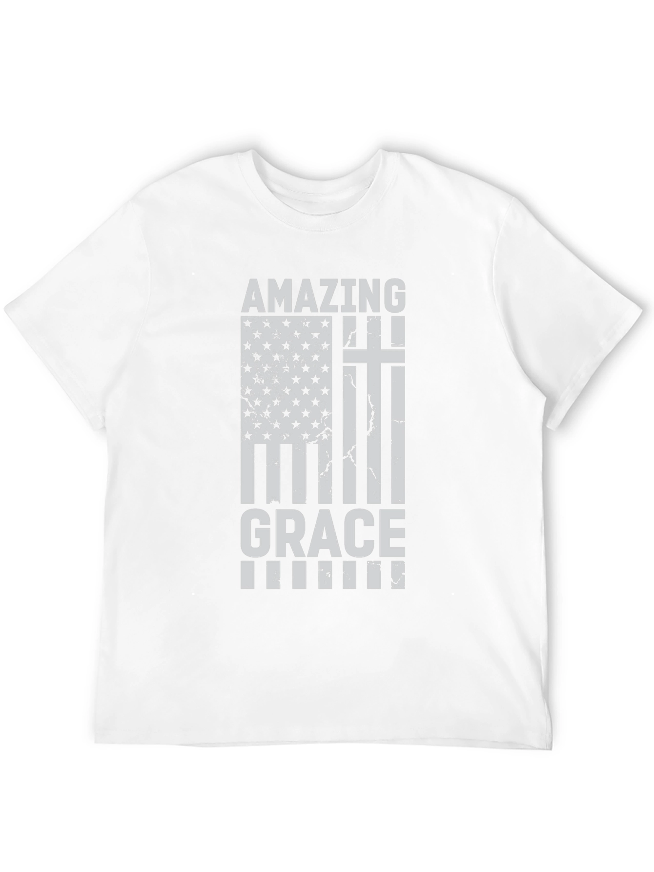 Camiseta Cristiana Amazing Grace - Diseño Patriótico