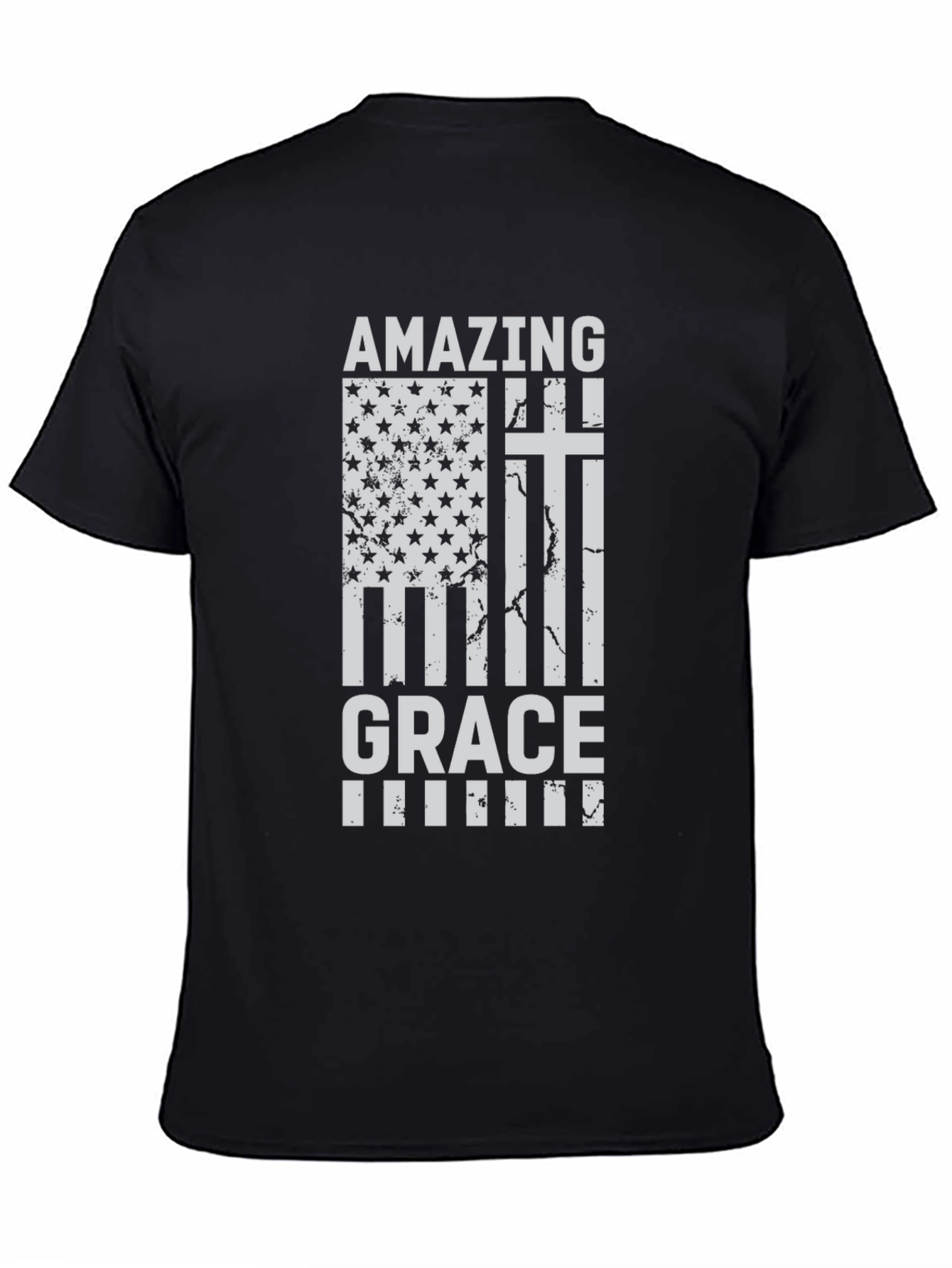 Camiseta Cristiana Amazing Grace - Diseño Patriótico