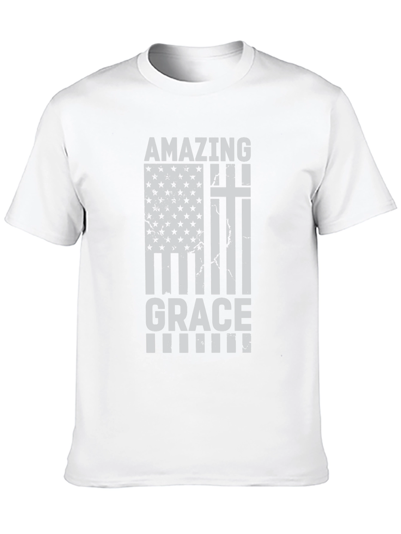 Camiseta Cristiana Amazing Grace - Diseño Patriótico