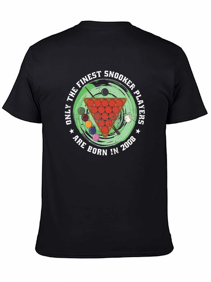 Camiseta Negra Snooker Players Born 2008