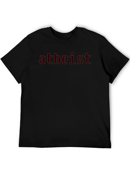 Camiseta Negra Atheist para Hombre
