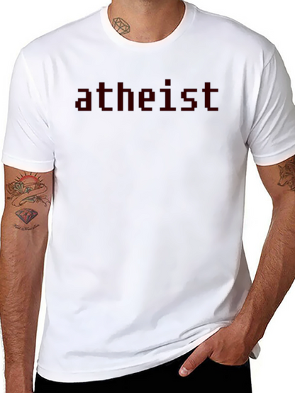 Camiseta Negra Atheist para Hombre