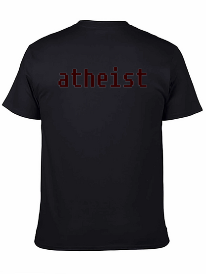 Camiseta Negra Atheist para Hombre