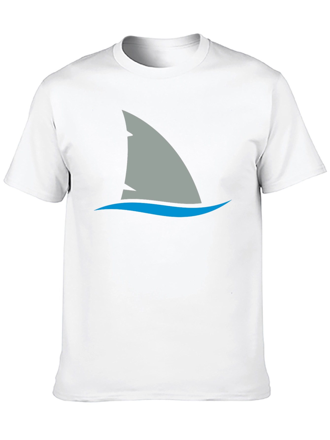 Camiseta Negra con Aleta de Tiburón