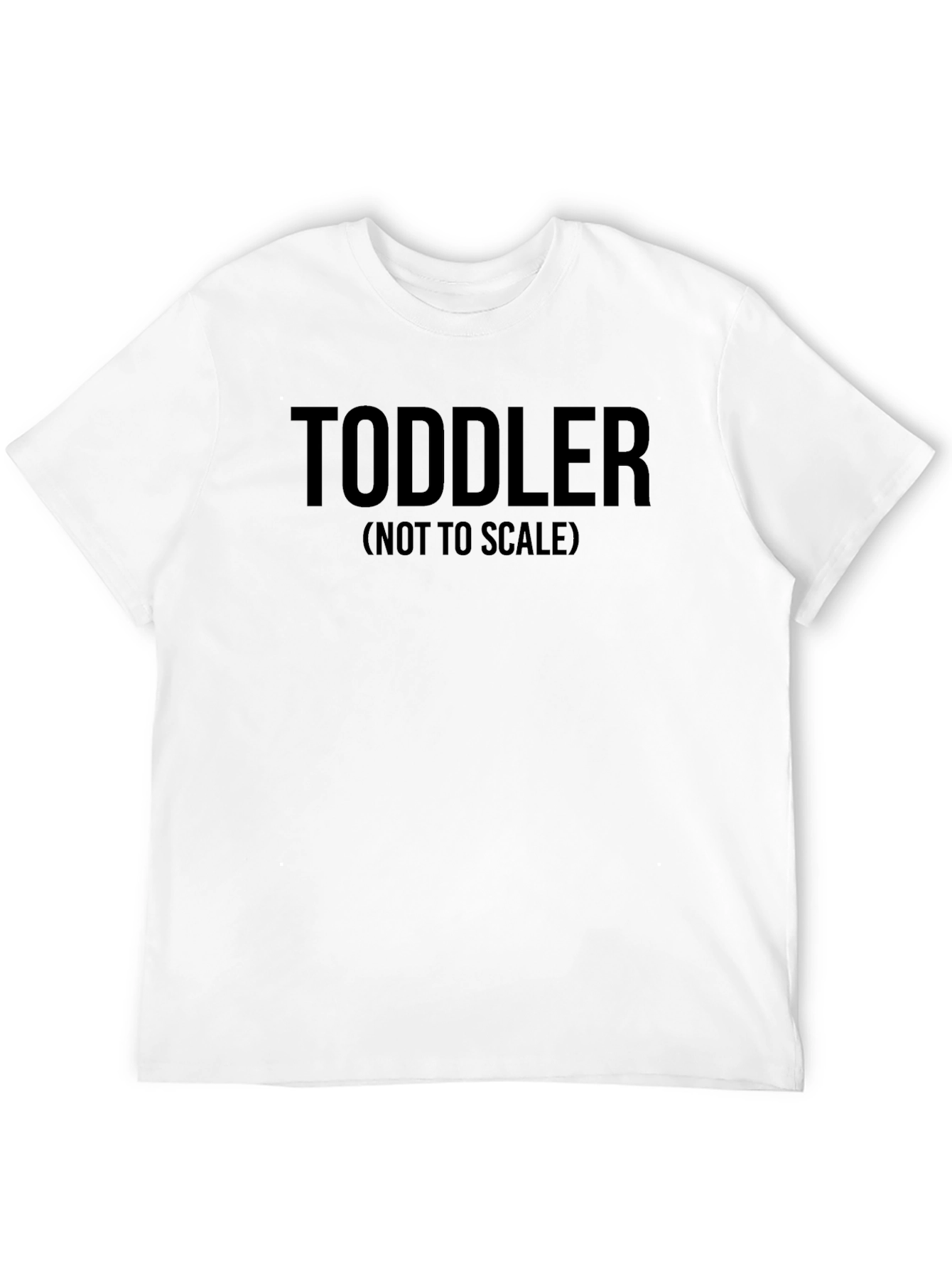 Camiseta Negra: Toddler (No a Escala)