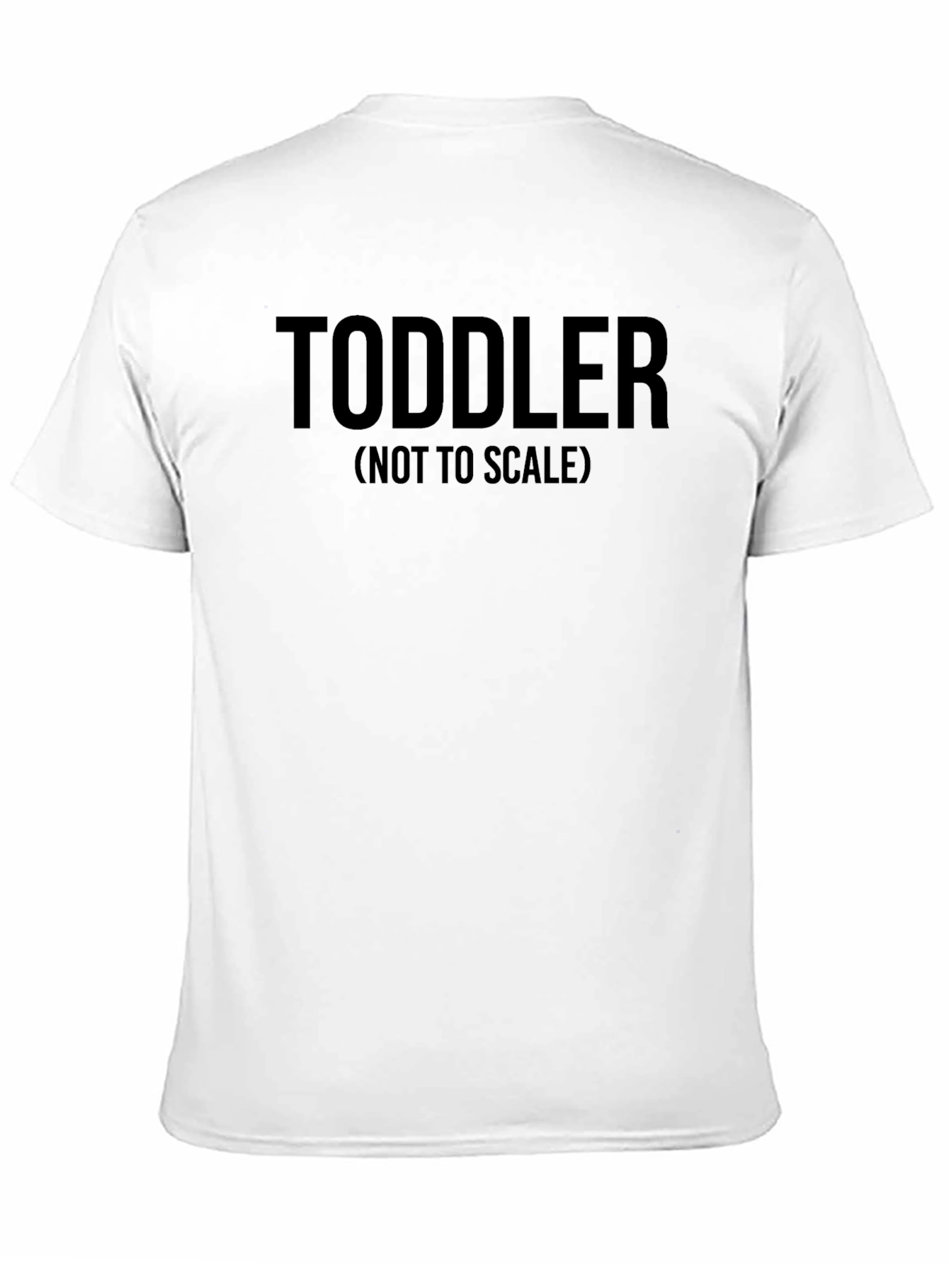 Camiseta Negra: Toddler (No a Escala)