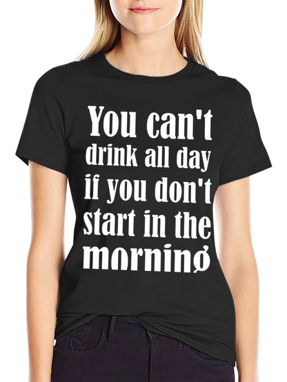 Camiseta Negra con Mensaje de Humor