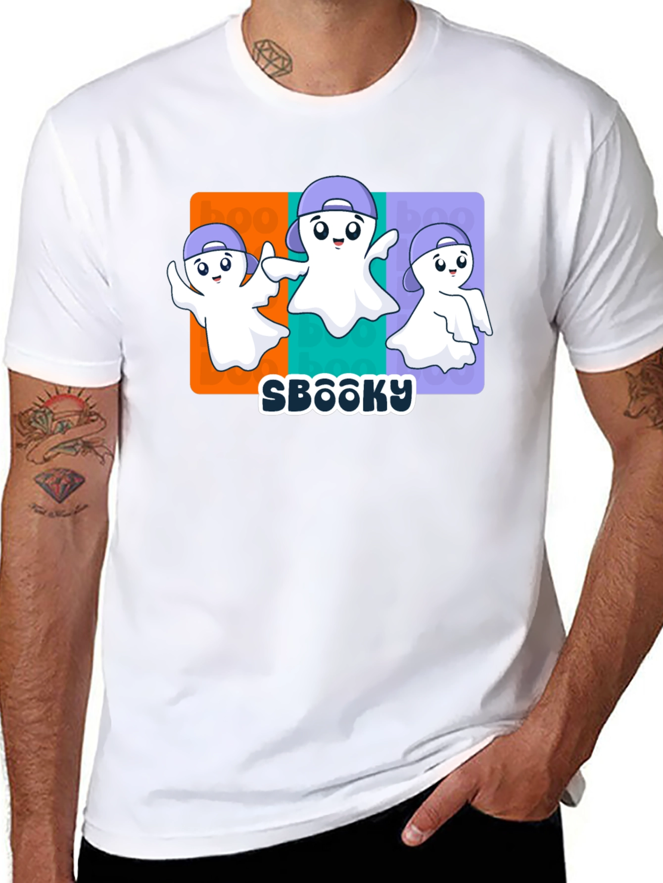 Camiseta SBOOOKY con Fantasmas Divertidos