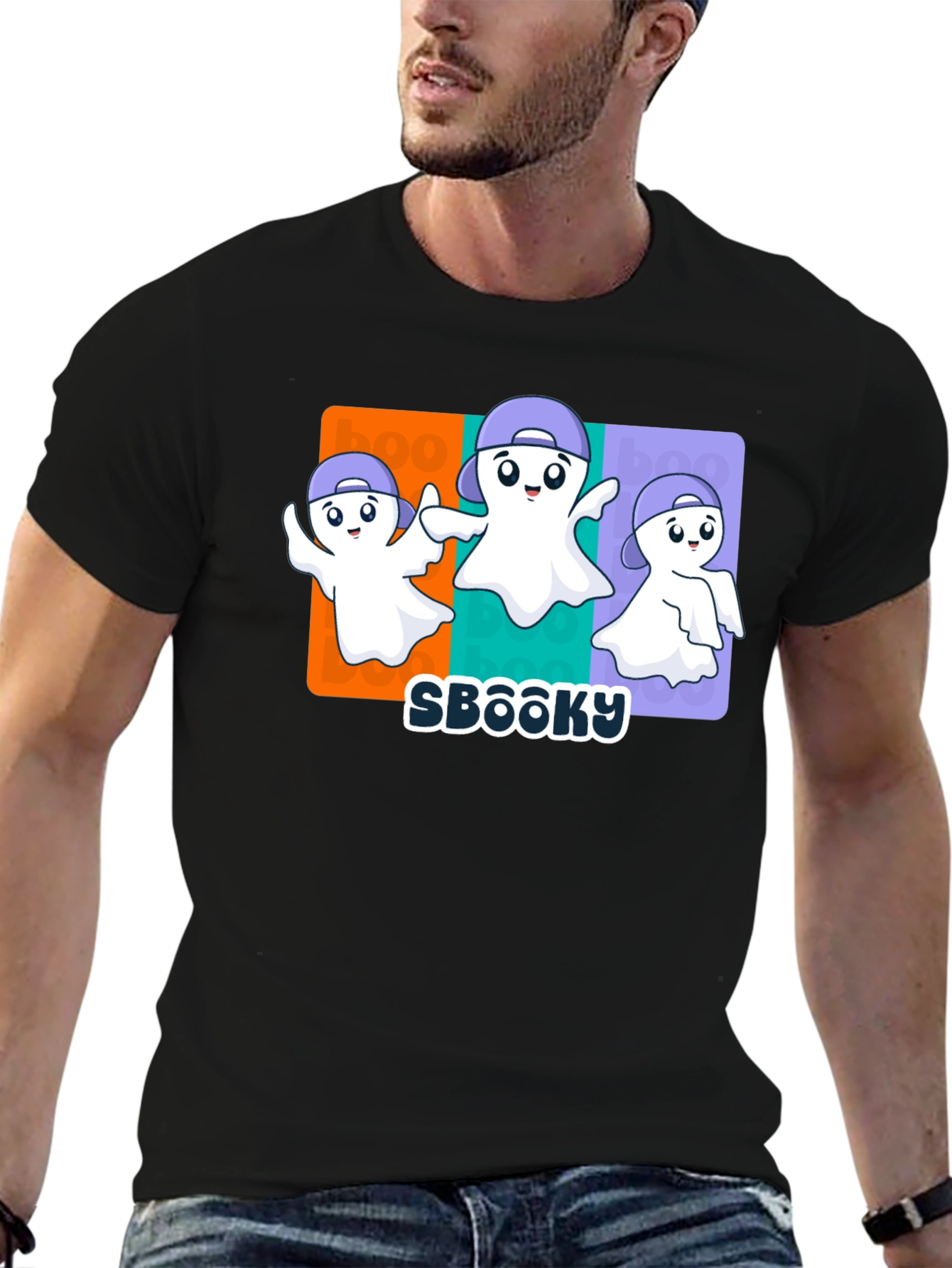 Camiseta SBOOOKY con Fantasmas Divertidos
