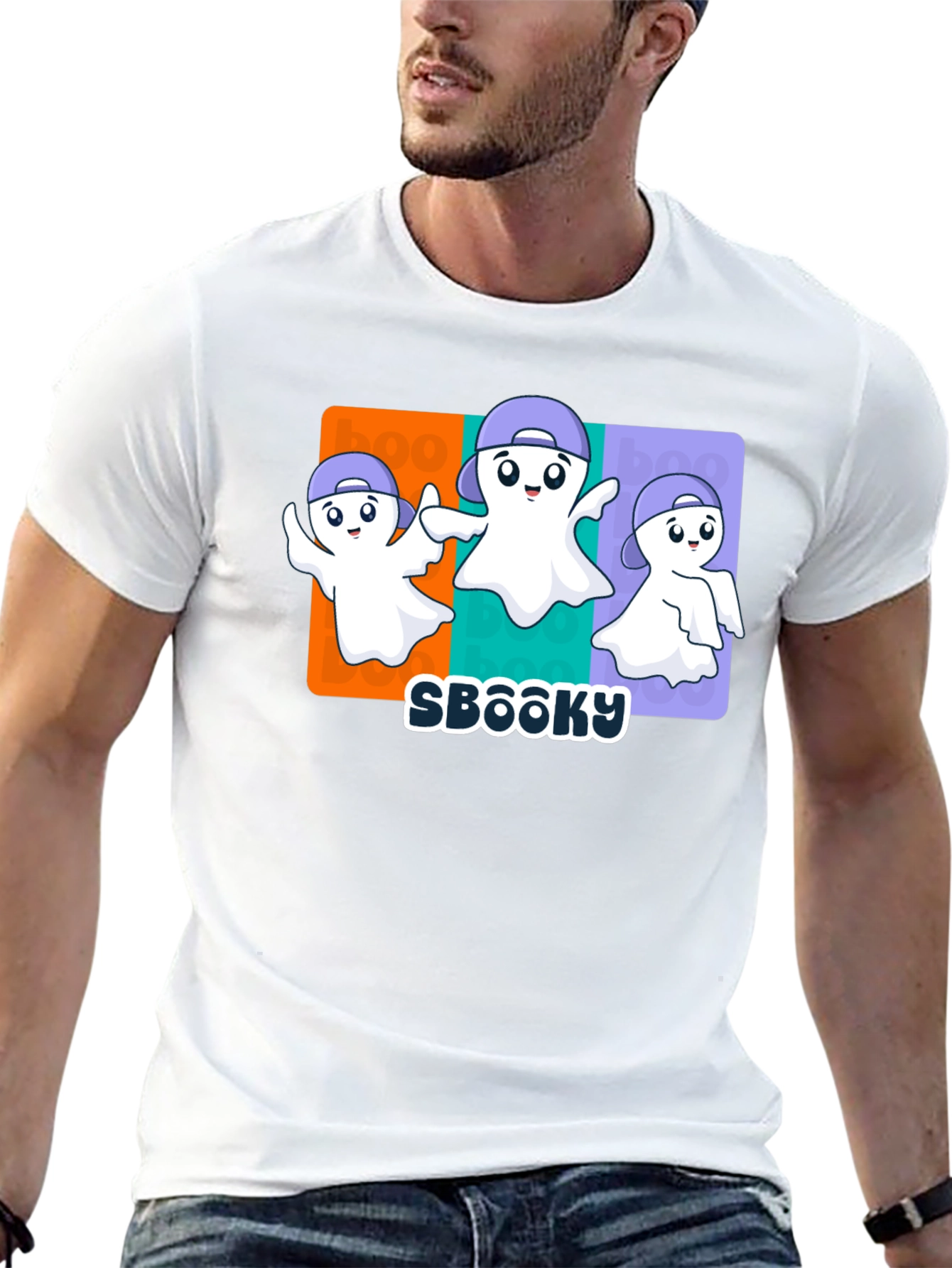 Camiseta SBOOOKY con Fantasmas Divertidos