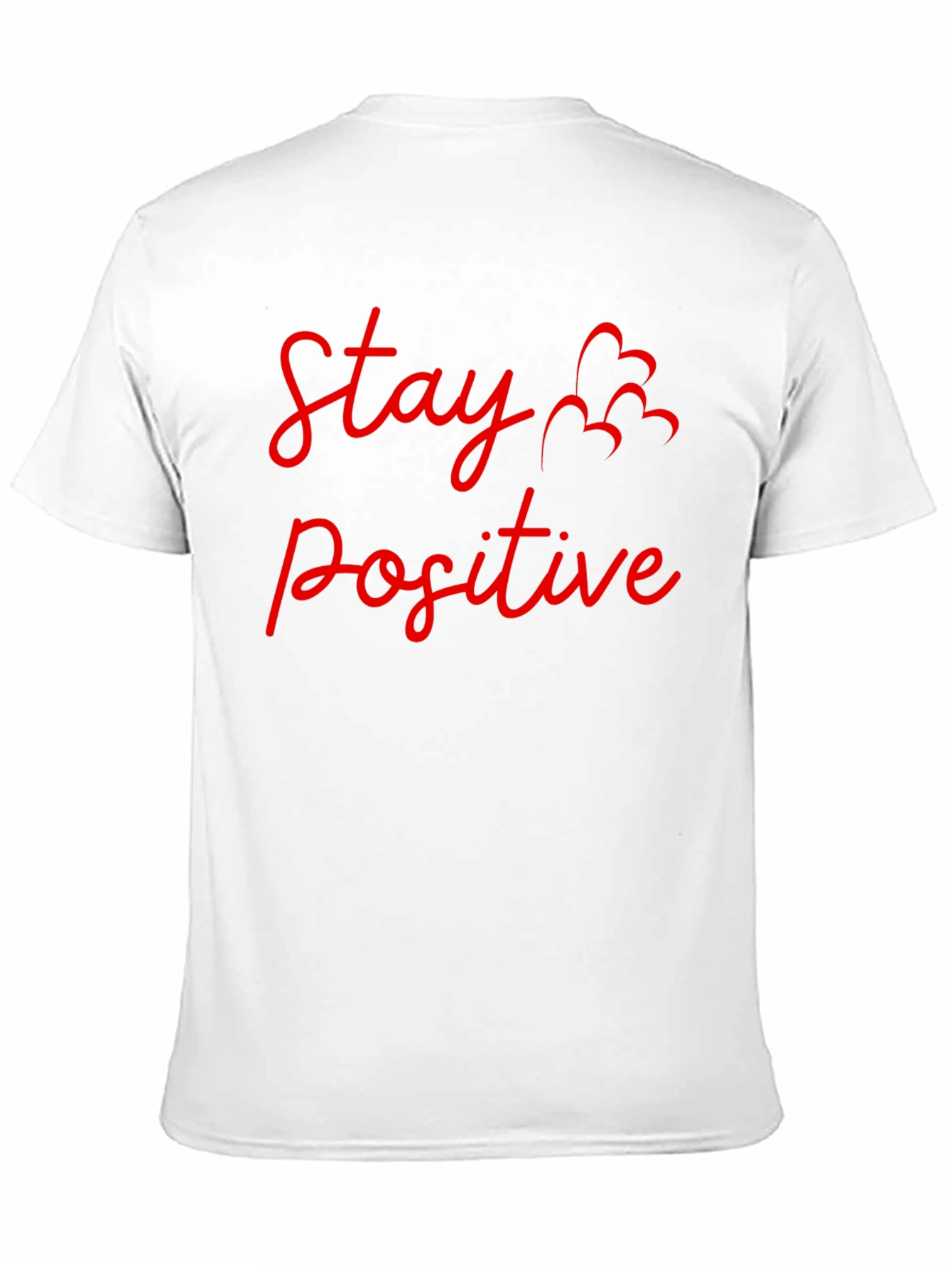 Camiseta Negra: Stay Positive - Diseño Motivador