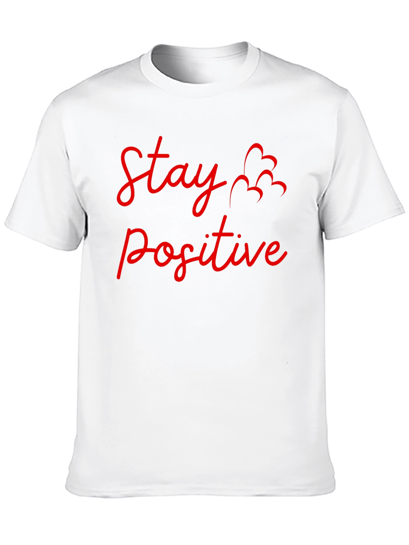 Camiseta Negra: Stay Positive - Diseño Motivador
