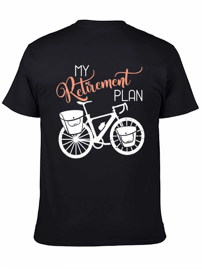 Camiseta Negra Plan de Jubilación Bicicleta