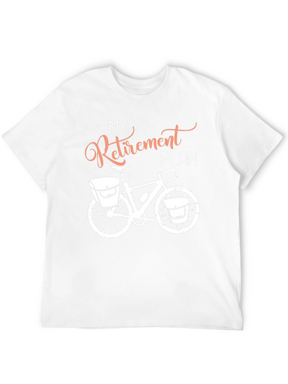 Camiseta Negra Plan de Jubilación Bicicleta