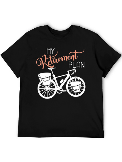Camiseta Negra Plan de Jubilación Bicicleta