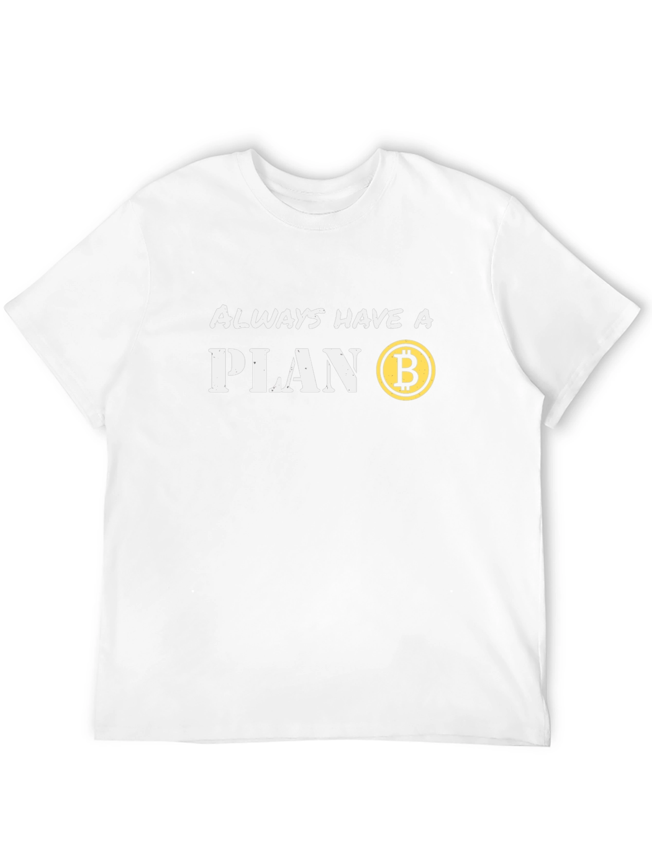 Camiseta Hombre Bitcoin - Siempre Ten un Plan