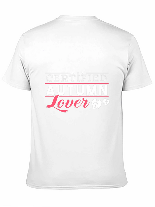 Camiseta Negra Autumn Lover para Aficionados al Otoño