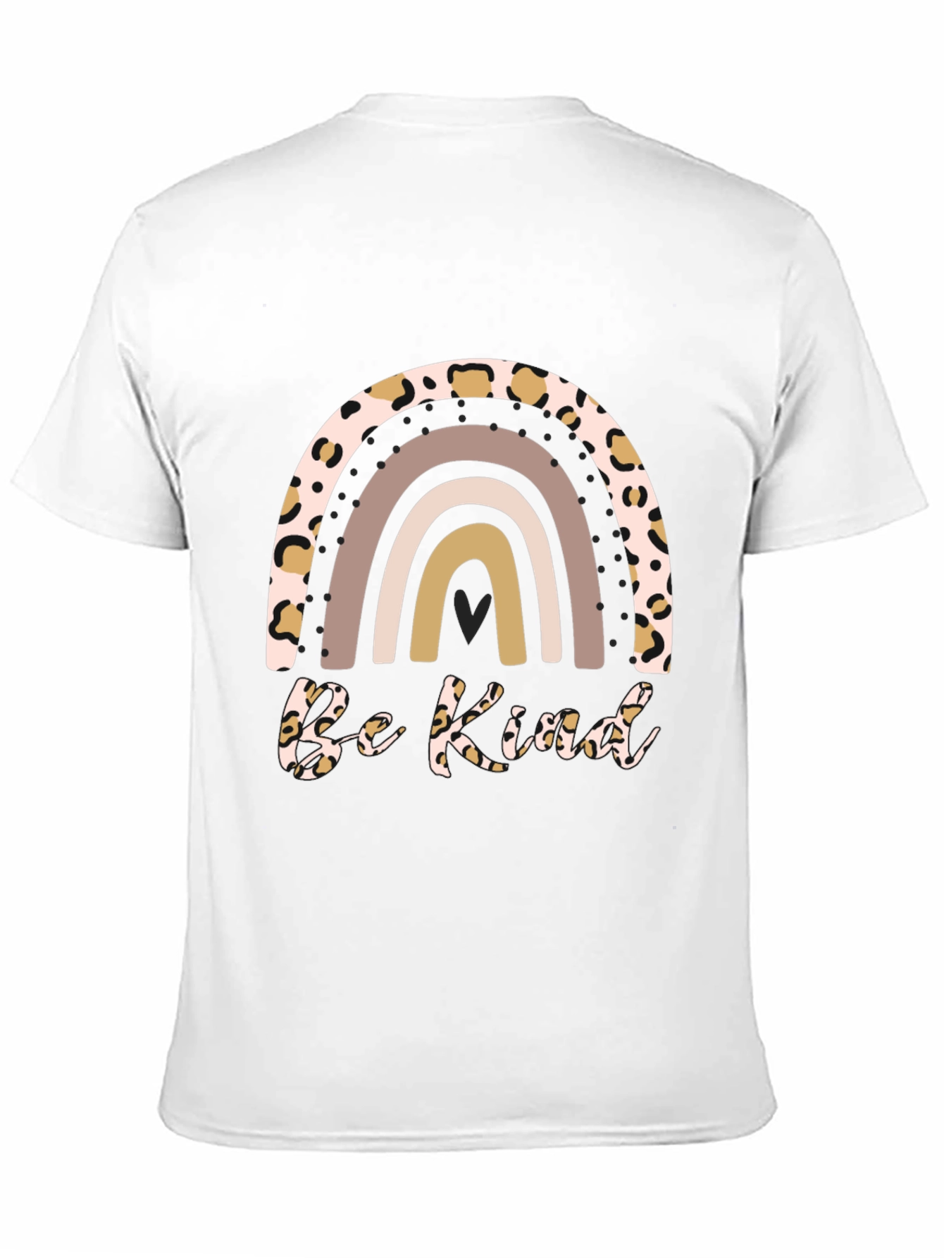 Camiseta Sé Amable con Arcoíris Animal Print