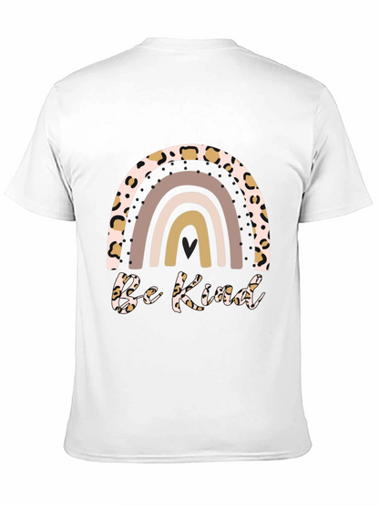Camiseta Sé Amable con Arcoíris Animal Print