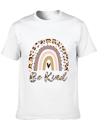 Camiseta Sé Amable con Arcoíris Animal Print