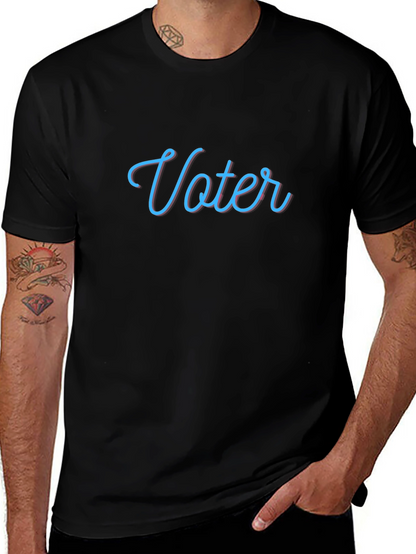 Camiseta Negra Voter: Estilo y Conciencia Cívica
