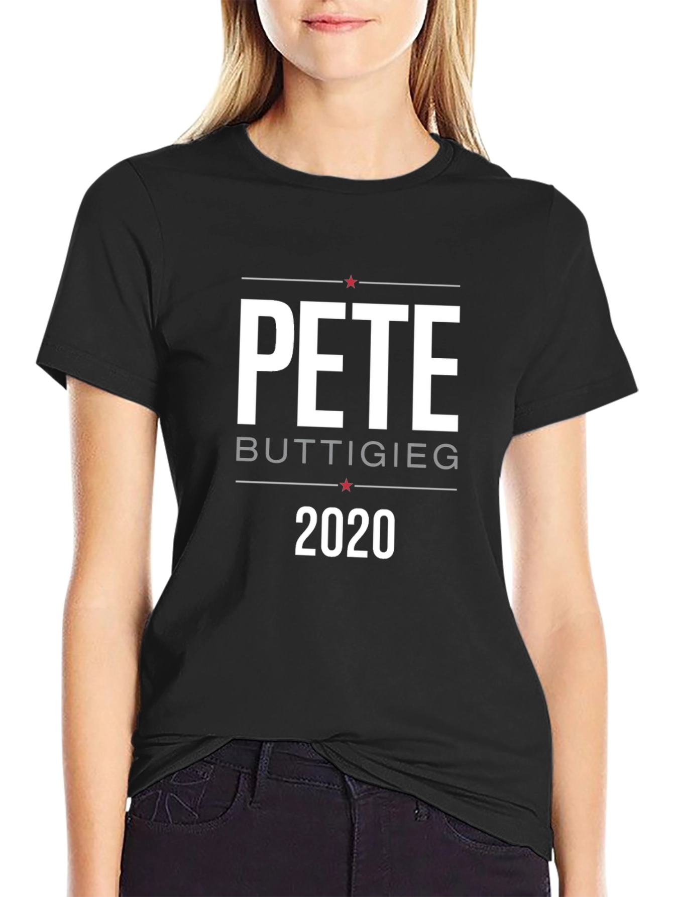 Camiseta Pete Buttigieg 2020 Negra