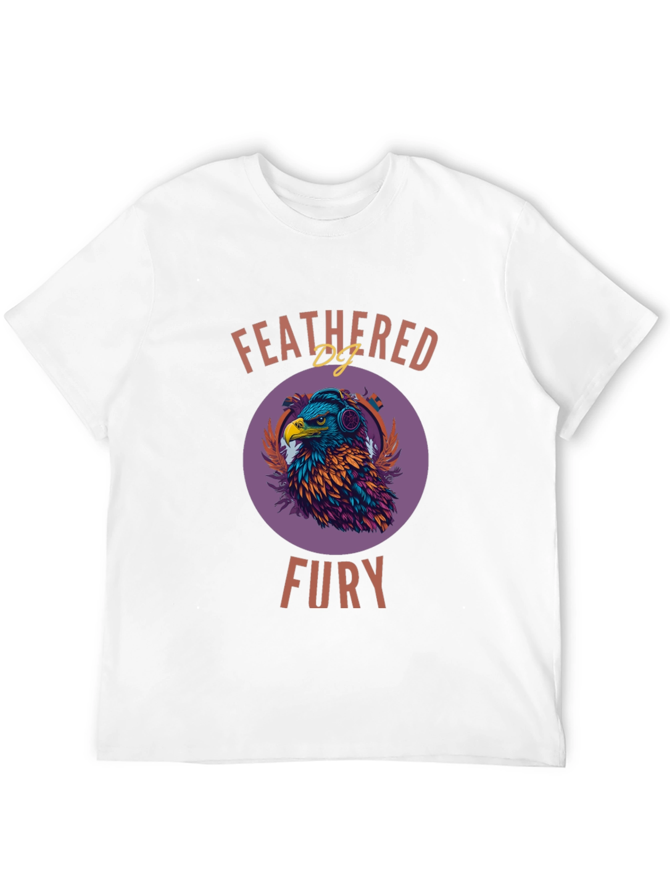 Camiseta Hombre Diseño Águila DJ - Feathered Fury