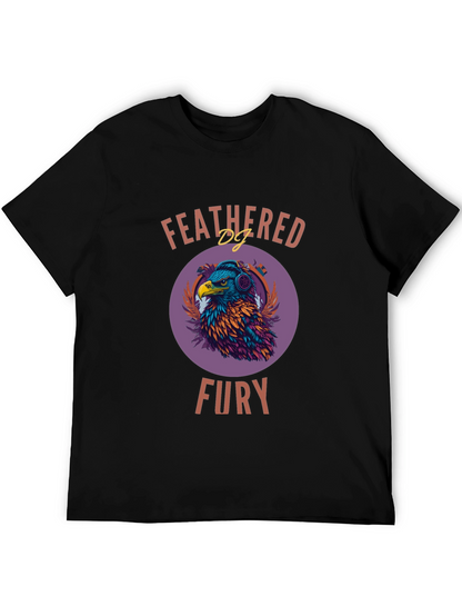 Camiseta Hombre Diseño Águila DJ - Feathered Fury