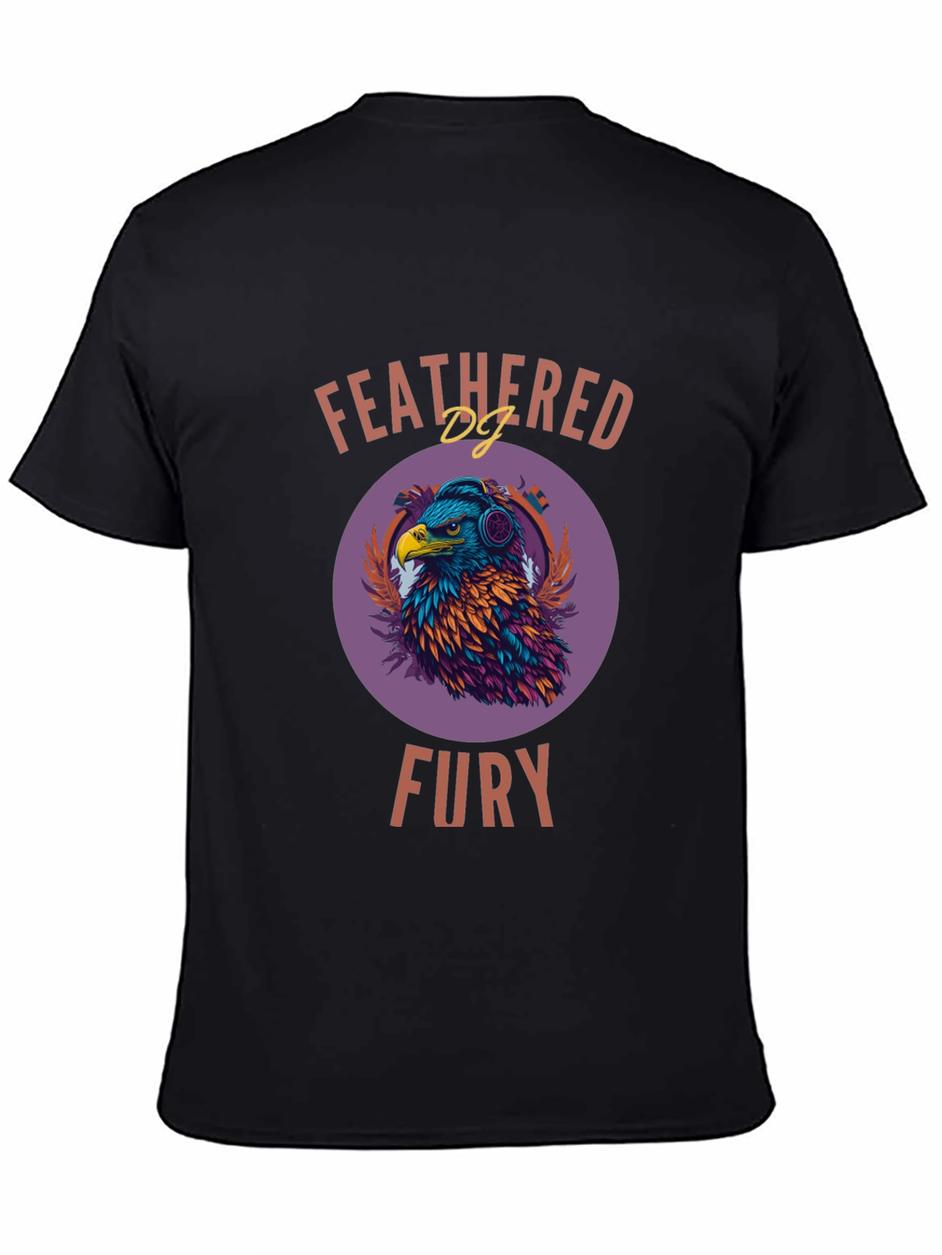 Camiseta Hombre Diseño Águila DJ - Feathered Fury