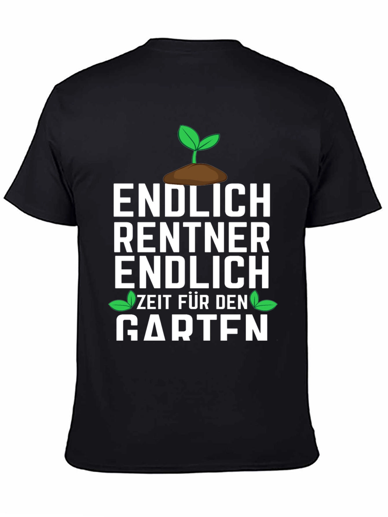 Camiseta Negra Divertida para Jubilados Jardineros