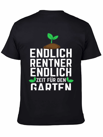 Camiseta Negra Divertida para Jubilados Jardineros
