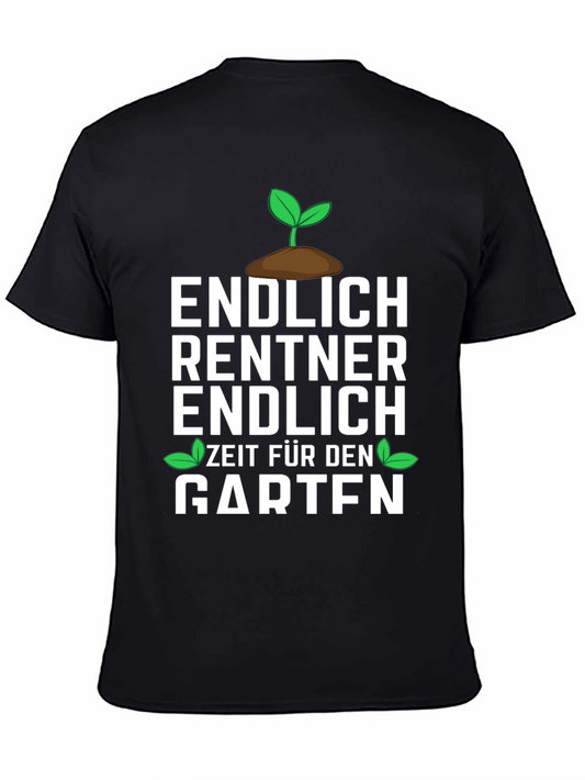Camiseta Negra Divertida para Jubilados Jardineros