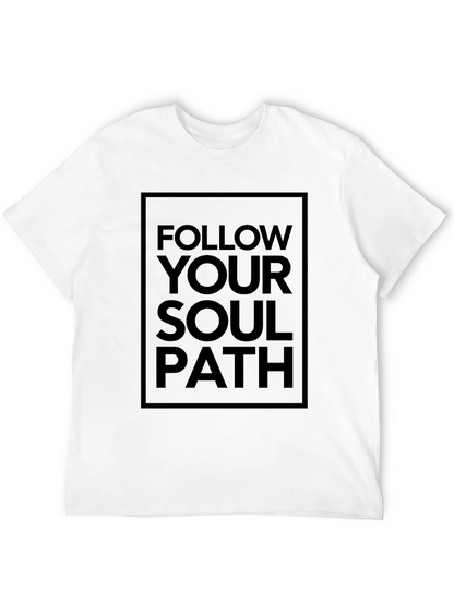 Camiseta Negra con Diseño Inspirador: Sigue Tu Camino