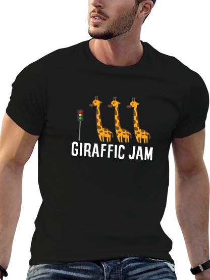Camiseta Negra Giraffe Jam