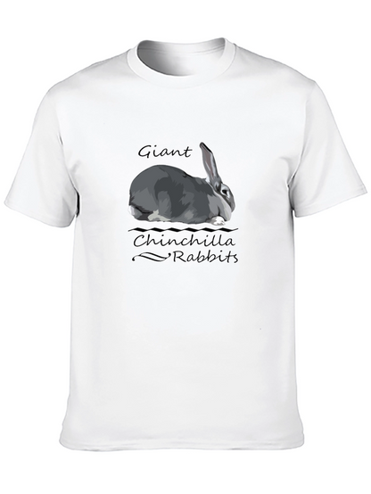 Camiseta Negra Conejo Chinchilla Gigante
