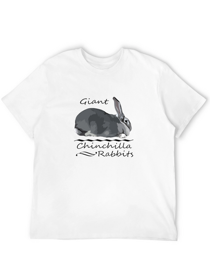 Camiseta Negra Conejo Chinchilla Gigante