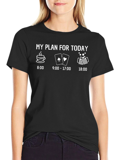 Camiseta Hombre Mi Plan Para Hoy Divertida