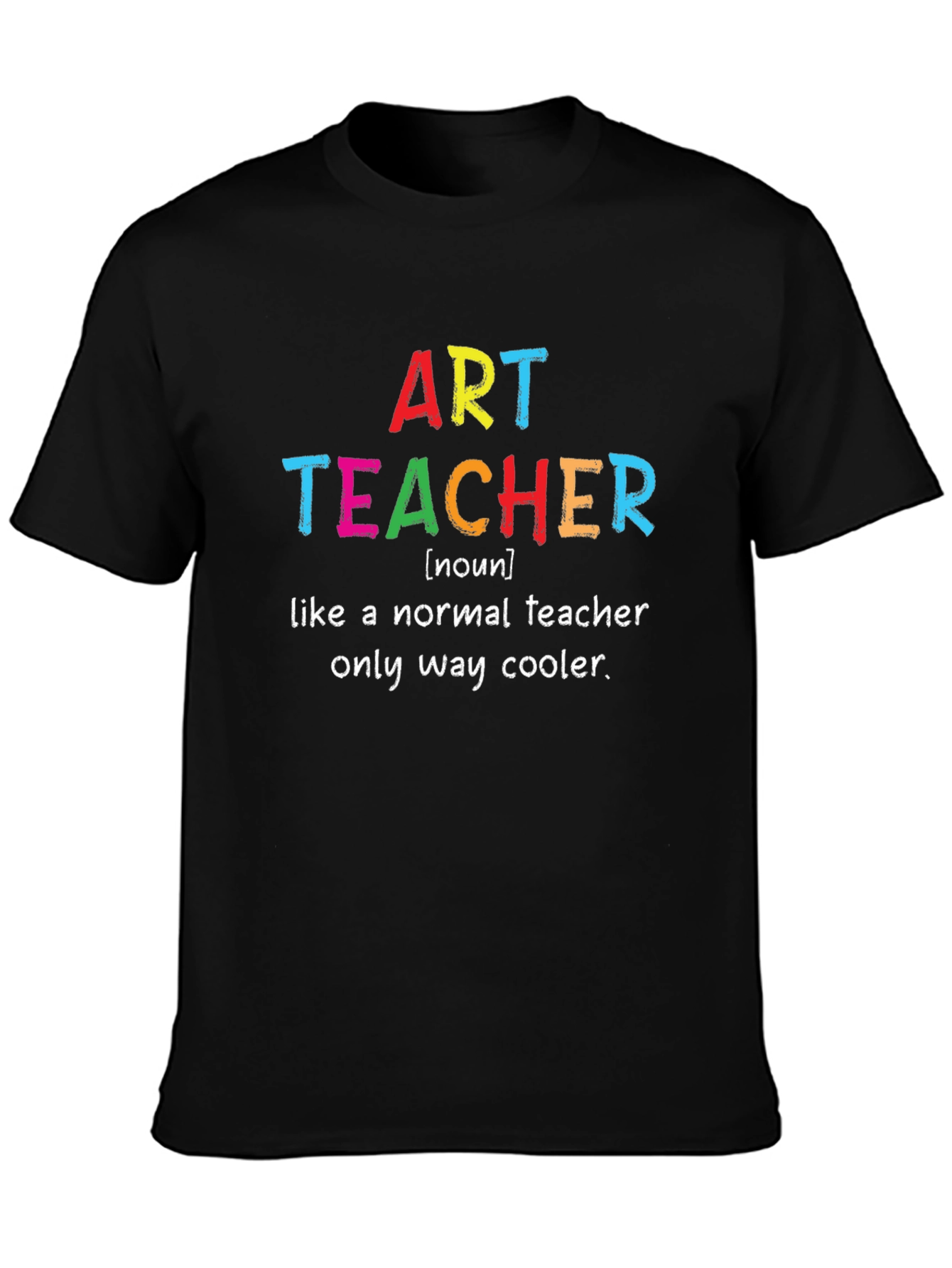Camiseta Negra Art Teacher: Cool Teacher