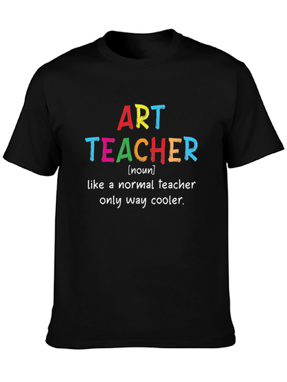 Camiseta Negra Art Teacher: Cool Teacher